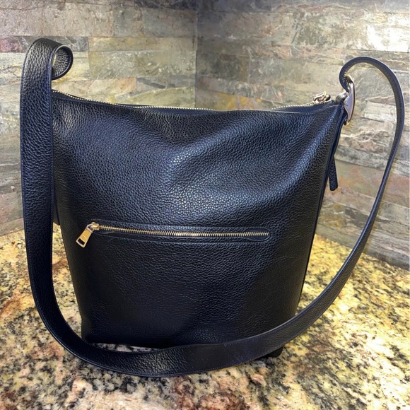 Sale🔥Authentic ⚠️ Coach Duffle 
handbag in black Pebbled leather - Picture 2 of 13